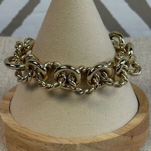 J. Crew Gold Circle Chain Bracelet